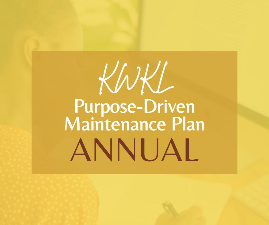 Purpose-Driven Website Maintenance Plan