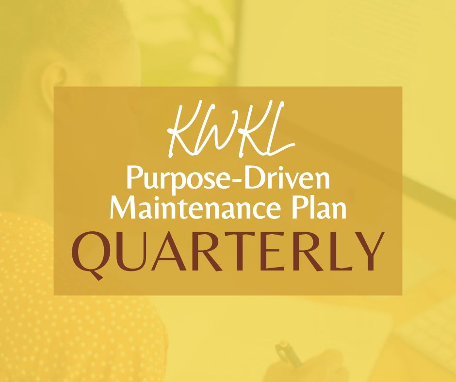 Purpose-Driven Website Maintenance Plan
